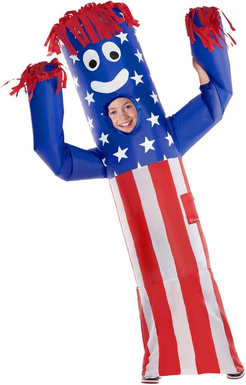 Morph Wacky Inflatable Inflatable Costume  Wavy Arm Guy Costume Kids  Air Dancer Costume Kids  Inflatable Tube Costume Kids - Image 1